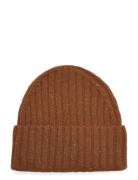 Wells Fleck Rib Beanie Brown Les Deux