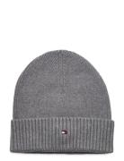 Th Flag Pima Cotton Beanie Grey Tommy Hilfiger