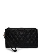 Yarmilla Slg Dbl Zip Organizer Black GUESS