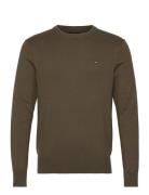 Pima Org Ctn Cashmere Crew Neck Khaki Tommy Hilfiger