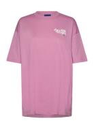Over D Tee_B_1 Pink HUGO BLUE
