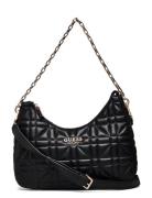 Assia Top Zip Shoulder Bag Black GUESS