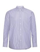 Organic Cotton Poplin Sune Shirt Blue Mads Nørgaard