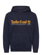 Established 1973 Embroidery Logo Brush Back Hoodie Dark Sapphire Navy ...