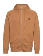 Exeter River Brushed Back Full Zip Hoodie Light Wheat Boot Orange Timb...