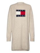 Tjw Mlnge Flag Sweater Dress Ext Beige Tommy Jeans