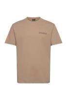 Albula Short Sleeve T-Shirt Beige Napapijri