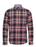 L/S Cotton Lumberjack Shirt Navy Superdry