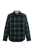 L/S Cotton Lumberjack Shirt Navy Superdry