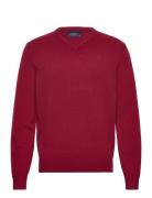 Lambswool V Neck Red Hackett London