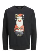 Jjxmas Jolly Sweat Crew Neck Black Jack & J S