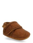 Baby Wool Slippers Brown En Fant