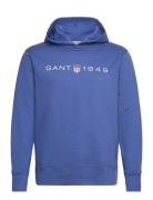 Printed Graphic Hoodie Blue GANT