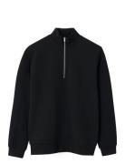 Nlmnaldemars Ls Half Zip Sweat Black LMTD