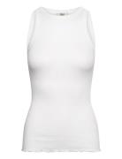 Rmwbaku Viscose Tank Top White RM By Rosemunde