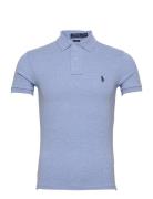 Slim Fit Mesh Polo Shirt Blue Polo Ralph Lauren