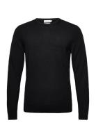 Superior Wool Crew Neck Sweater Black Calvin Klein