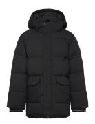 Monotype Ribstop Puffer Jacket Black Tommy Hilfiger