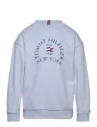 Nautical Arch Print Fleece Cn Blue Tommy Hilfiger