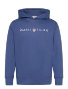 Printed Graphic Hoodie Blue GANT