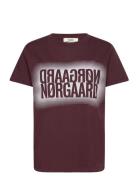 Single Organic Trenda P Tee Burgundy Mads Nørgaard