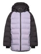 Ski Jacket - Quilt- Contrast Purple Color Kids