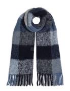 Th Fluffy Scarf Mix Blue Tommy Hilfiger