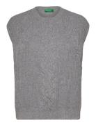 Sleeveless Sweater Grey United Colors Of Benetton