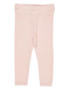 Pointelle Heart Leggings Pink Copenhagen Colors