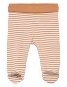 Leggings W.feet - Y/D Stripe Orange Fixoni