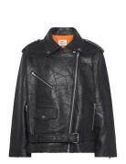 Patch Leather Berline Jacket Black Mads Nørgaard