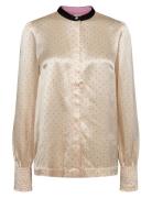 Nuizzy Shirt Contrast Collar Cream Nümph