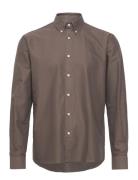 Cotton Oxford Sune Stripe Shirt Bd Brown Mads Nørgaard