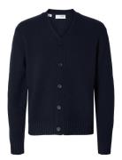 Slhcody Ls Knit Relaxed Cardigan Navy Selected Homme