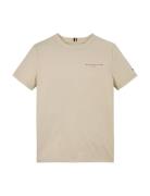 U Mini Corp Logo Tee Ss Beige Tommy Hilfiger