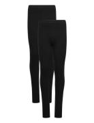 Sweat Leggings W.aop Black Minymo