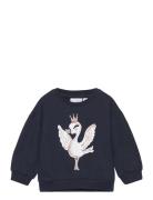 Nmfvalona Ls Long Boxy Sweat Unb L1 Navy Name It