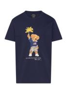 Polo Bear Cotton Jersey Tee Blue Ralph Lauren Kids