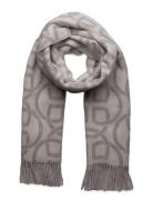 G Pattern Wool Scarf Cream GANT