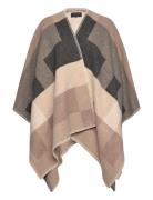 Palma Recycled Wool Blend Poncho Beige Lexington Clothing