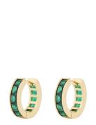 Tina St Ring Ear G/Green - Gold SNÖ Of Sweden