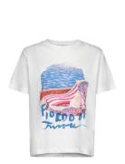 Scenery Print Ss T-Shirt White GANT