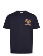 Crest Graphic Tshirt Navy GANT