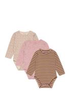 Hcblue - Bodysuit 3-Pack Pink Hust & Claire