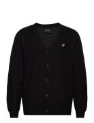 Double Knit V Neck Cardigan Black Lyle & Scott