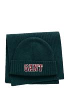 Gant 1949 Beanie Scarf Gift Set Green GANT