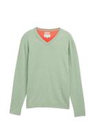 Basic V-Neck Knit Green Tom Tailor