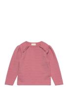 T-Shirt Ls Jaquard Pink Minymo