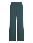 High Waist Straight Leg Trousers Green Monki