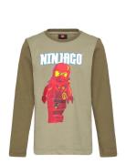 Lwtano 615 - T-Shirt L/S Green LEGO Kidswear